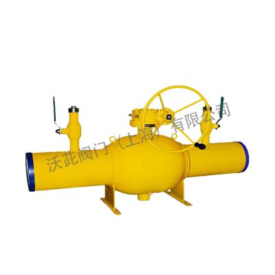 Q367F带袖管双放散式球形焊接球阀