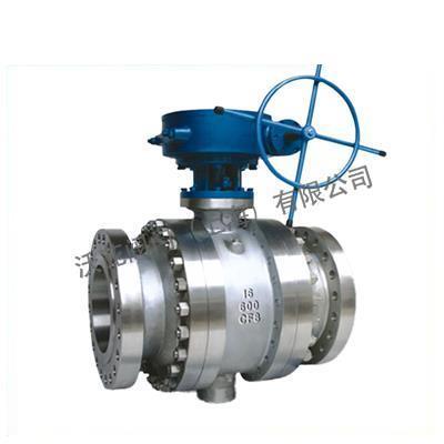 Q347F Stainless Steel Worm Gear Fixed Ball Valve