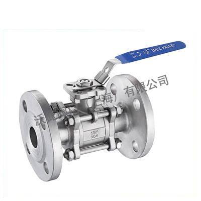 Q41F  Three piece flange ball valve