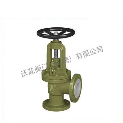 J44F46 Fluorine Lined Angle Globe Valve