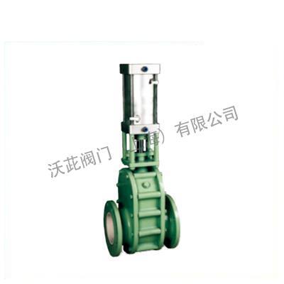 Z644TC Pneumatic Ceramic Double Gate Valve