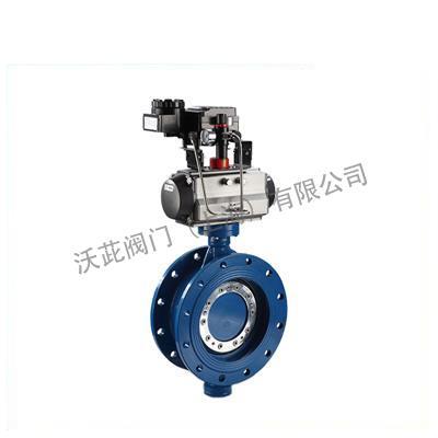 D643H/F Pneumatic Flanged Eccentric Soft Seal Butterfly Valve